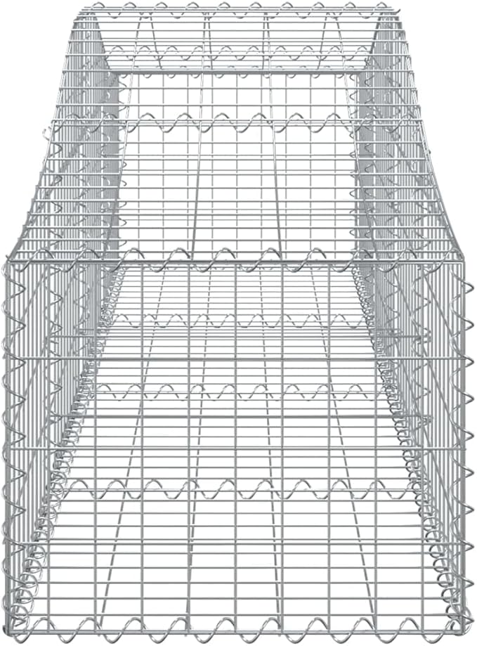 Arched Gabion BasketGreenhouse PlanterDecorative Patio PlantersPatio Raised BedsVegetable PlantersHerb Plantersfor Deep-rooted vegetablesFlowers78.7x19.7x15.7/23.6 Galvanized Iron
