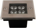 LED Outdoor Spotlights Waterproof IP66 Landscape Lights AC85V~265V Underground Light for Patio Yard Pathway Lawn 8 Colors (Warm White 12W)