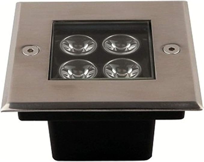LED Outdoor Spotlights Waterproof IP66 Landscape Lights AC85V~265V Underground Light for Patio Yard Pathway Lawn 8 Colors (Red 24W)