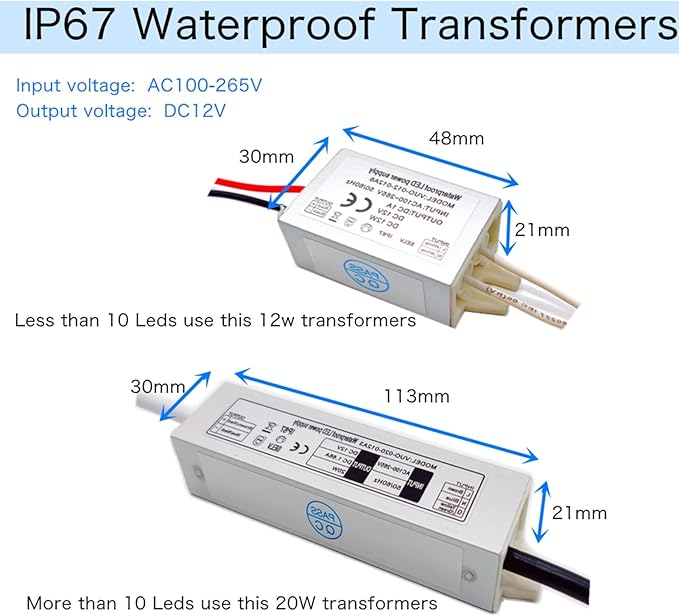 Mini Spotlight 1W Recessed Spot DC12V White Shell Lighting Angle 30° with Transformer 15Pack (Natural)