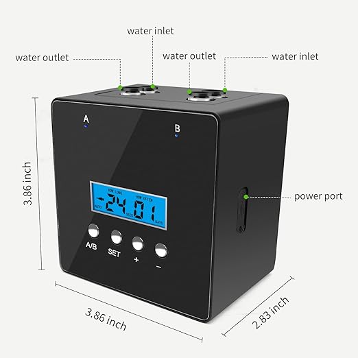 Automatic Plant Waterer Indoor Indoor Plant Watering Devices with 2 self-Priming Pump Automatic drip Irrigation kit with 20 Adjustable droppers self Watering System programmable Timer