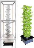 Hydroponic Tower Growing Sytem Indoor Grow System with Grow Lights and Stands Soilless Cultivation Grow Tower 45 Holes Aeroponics Growing Kit220V