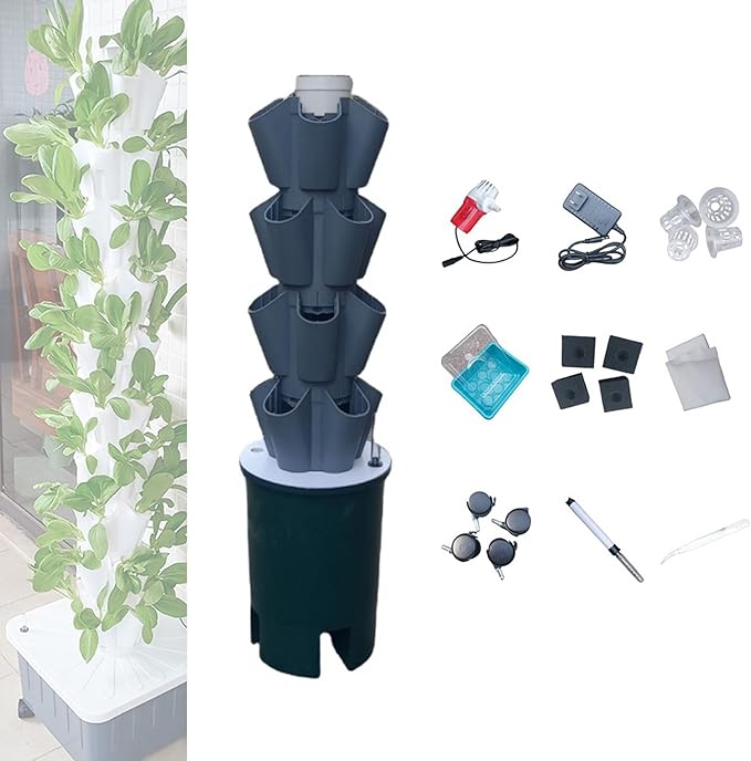 Hydroponics Growing System Kit - Indoor Outdoor Herb Garden for Gardening Enthusiasts Complete Hydroponic Gardening Solution
