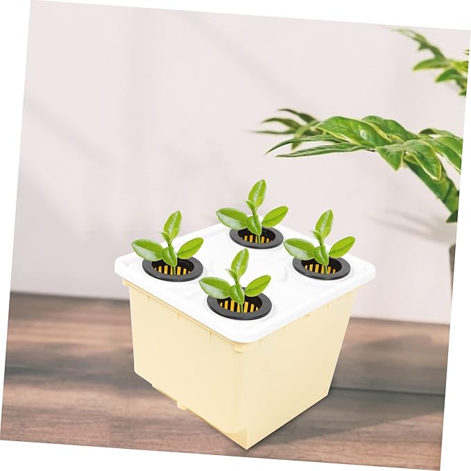 GANAZONO 4holes Soilless Cultivation Barrels Hydroponic Garden Indoor Reusable Plant Grow Baskets Hydroponic Baskets Garden Supply