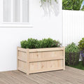Wooden Raised Garden Bed Garden Planter Box Outdoor Wood Raised Garden Bed for Planting Plants Vegetables 35.4x19.7x19.7 Solid Wood Pine-356