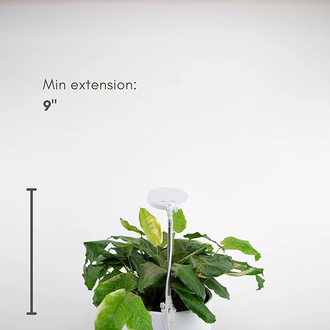 Mossify LED Grow Lights for Indoor Plants Full Spectrum – Adjustable Height (8”-28”) Dimmable Brightness Programmable Timer Long Lifespan – Ideal Grow Lights for Healthy Plant &amp Houseplants (Bl