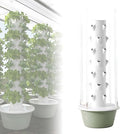 Hydroponics Growing System Tower Vertical Garden Planter Indoor Smart Garden Kit Hydroponics Growing System Kit Tower with LED Grow Lights Pump and Movable Water Tank 9LayerLED