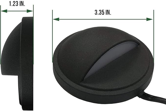GKOLED 6-Pack Low Voltage LED Deck Lights with Mini Size Brass Landscape Spotlight