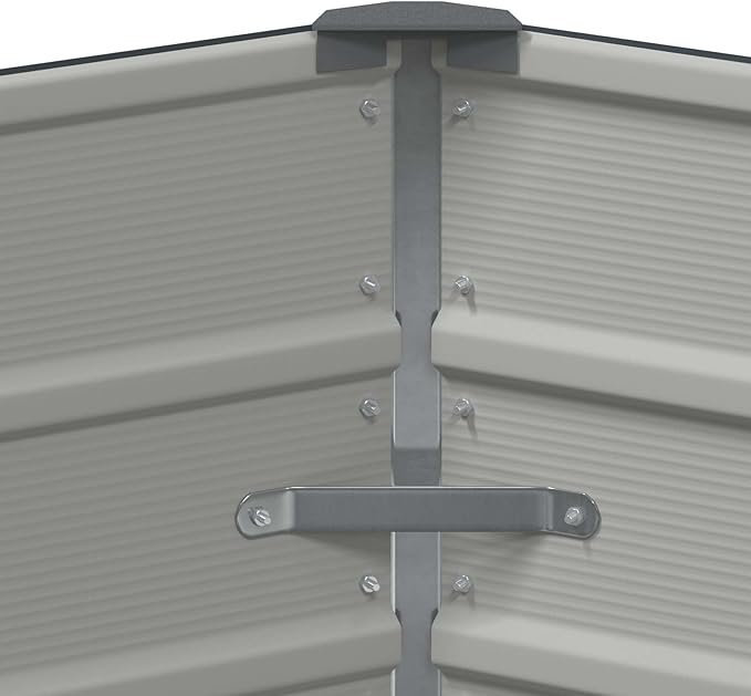 Hexagon Raised Planter 50.79x50.79x17.72 in Anthracite Steel Durable Elevated Garden Bed for Patio Modern Outdoor Flower Box for Vegetables &amp Herbs