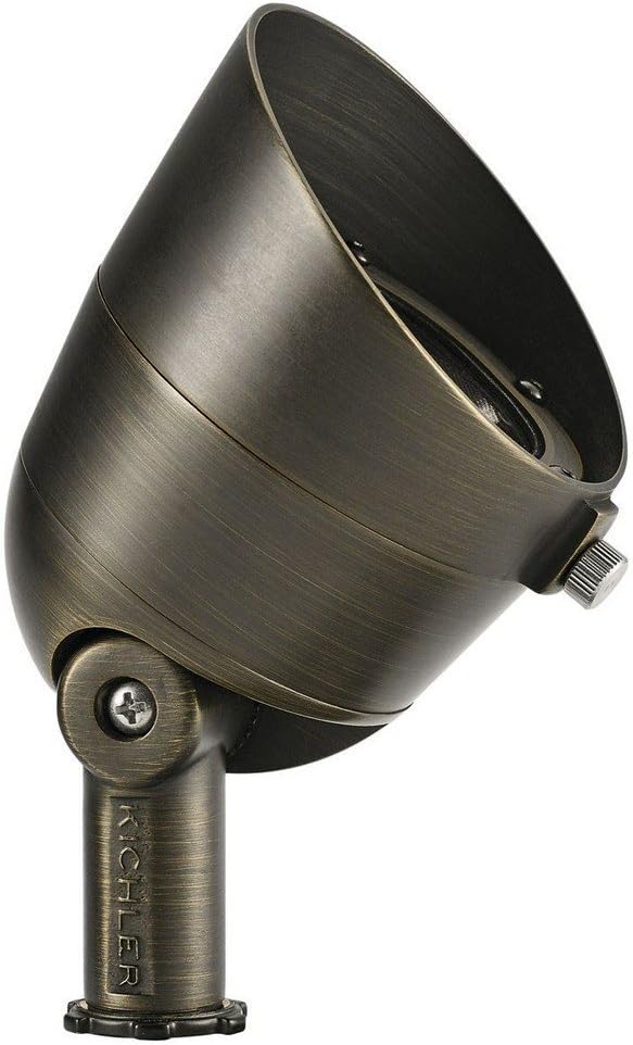 Kichler 16156CBR27 Transitional Accent from Landscape LED Collection in Brass Finish 3.50 inches