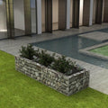 SKM Gabion Raised Bed Steel 106.3x35.4x19.7