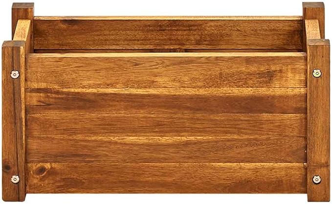 vidaXL Garden Raised Bed Wooden Raised Flower Bed for Flowers and Plants Solid Acacia Wood Planter Outdoor and Indoor Use Brown