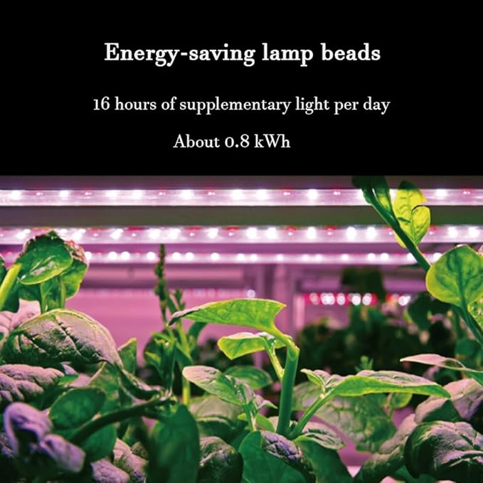 Hydroponics Growing System Kit with Universal Wheel Hydroponics Tower with Grow Light Auto Circulating Water System Adjustable Lamp Height for Fruits Vegetables