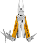 Multitool 21-in-1 Multi Tool Pliers with Safety Locking and Spring-Action Scissors Heavy-duty Stainless Steel Multi-tool Set with Nylon Sheath for Work Home Garden DIY &amp Auto Maple Yellow