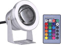 Underwater Mains Pond Lights IP68 Waterproof LED Lights Pond Lights with Remote Controller10W Multicolor LED Waterproof Lamp for Aquarium Pond(RGB1PCS 10W(DC12V))