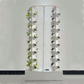 Vertical Grow Tower Hydroponics Growing System 64 Holes 8 Layers Soilless Cultivation Growing System with Pump and Timer for Fruits VegetablesA//1pc