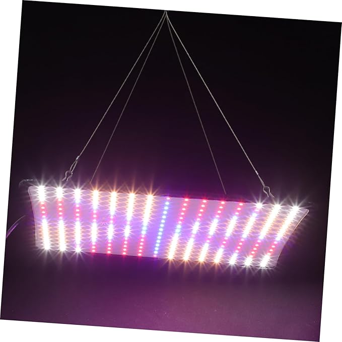 225 LED Hanging Plant Growth Light Full Dimmable LED Grow Lamp Adjustable Height Ultra-Thin Panel for Indoor Plants Red White Light