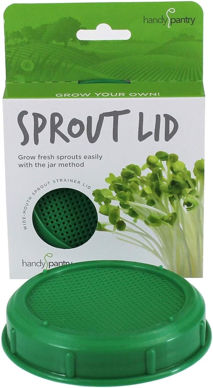 12 Variety Pack Organic Sprouting Seeds - Fully Raw Kristina's Sprouts Growing Kit with Sprouting Lid &amp Book - Alfalfa Seeds Mung Bean Radish Clover Seed Salad Mix Pea Health Blend &amp Mo