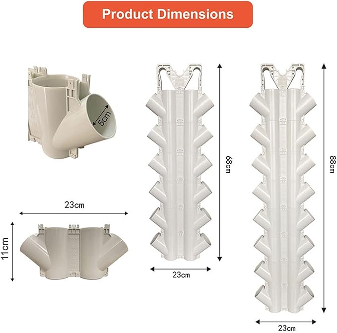 Hydroponic Tower Growing Sytem Indoor Hydroponic Grow Kit Hydroponics Growing System Hydroponic Grow System Vertical Plant with Accesories for Leafy Vegetables Easy to Install and Operate