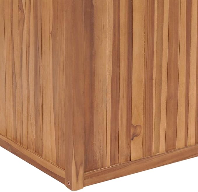 Solid Teak Wood Raised Garden Bed 39.4x19.7x27.6 Inch Planter Box for Outdoor Plants Durable Indoor Outdoor Gardening Brown Rectangular