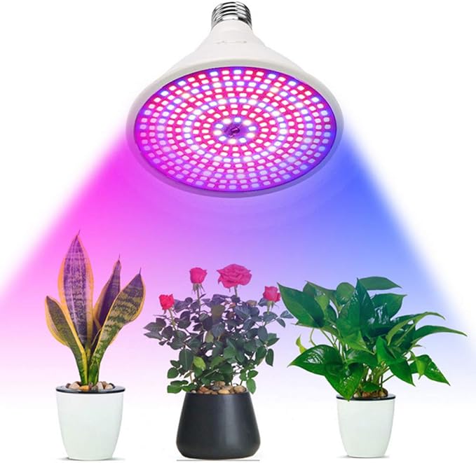 Grow Light Double 20W Plant Lights for Indoor Plants290 LEDs Dual Head Plant Grow Lamp for Plants Indoor Seeds Hydroponics Greenhouse Gardening 360 Degree Adjustable Gooseneck