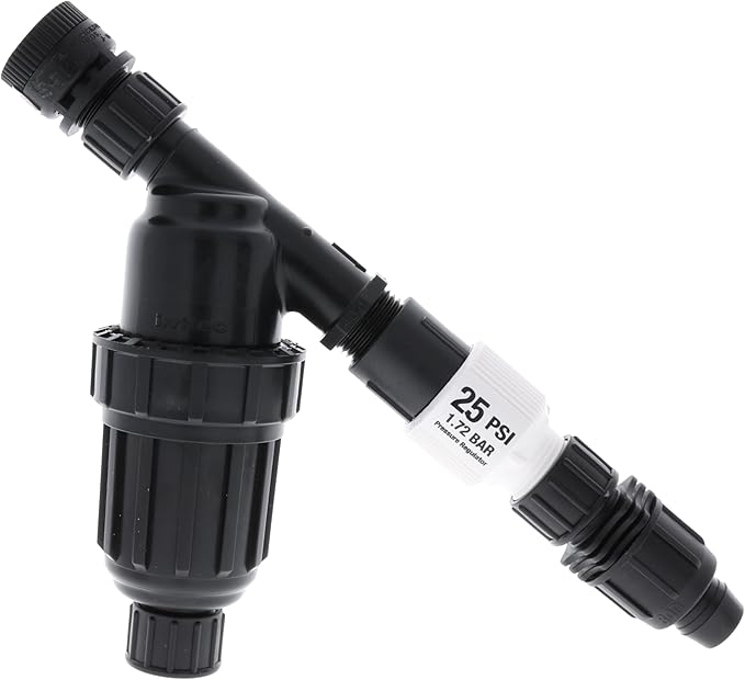 Drip Depot 3/4 Mainline Head Assembly - 1 Zone - 25 PSI - Manual Control - Plastic Rectangular - Y Pattern - Integrated Canister Filter