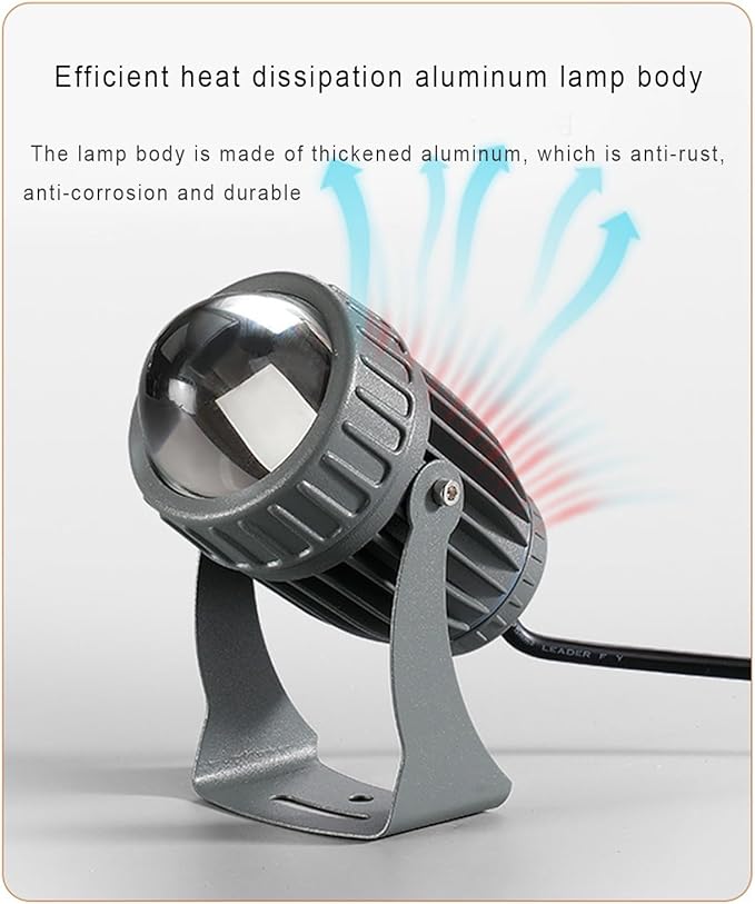 LED Single Beam Spotlight COB Narrow Beam Floodlight 180° Rotatable IP65 Waterproof Spot Light AC85-265V for Garden Hotel Exterior Wall Decor Landscape Lighting