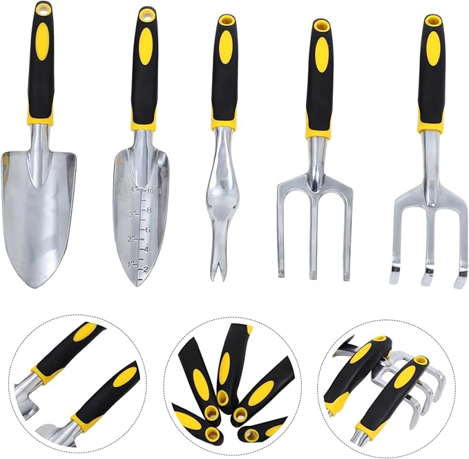 1set Garden Tool Set Gardening Hand Tools for Planting Weeding and Trimming Includes Trowel Shovel and Rake for Indoor and Outdoor Use