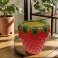 Creative Strawshaped Flower Pot 12.4 inch Large Artificial GFruit Flowerpot Suitable for Home Decoration Indoor and Outdoor GDecoration Multi Purpose and Novel Outdoor Flower Pot