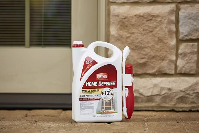 Ortho Home Defense Insect Killer for Indoor and Perimeter2 with Comfort Wand - Ready-To-Use Bug Spray Kills Ants Cockroaches &amp Spiders 1.1 gal. (2-pack)
