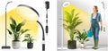 Indoor Plant Grow Light 20W Full Spectrum Growing Warm Lights Auto Cycle Timer 63in Telescopic Height Adjustable Floor Stand 10-Level DimmableLarge Tall Small Plants LED Growth Lamp