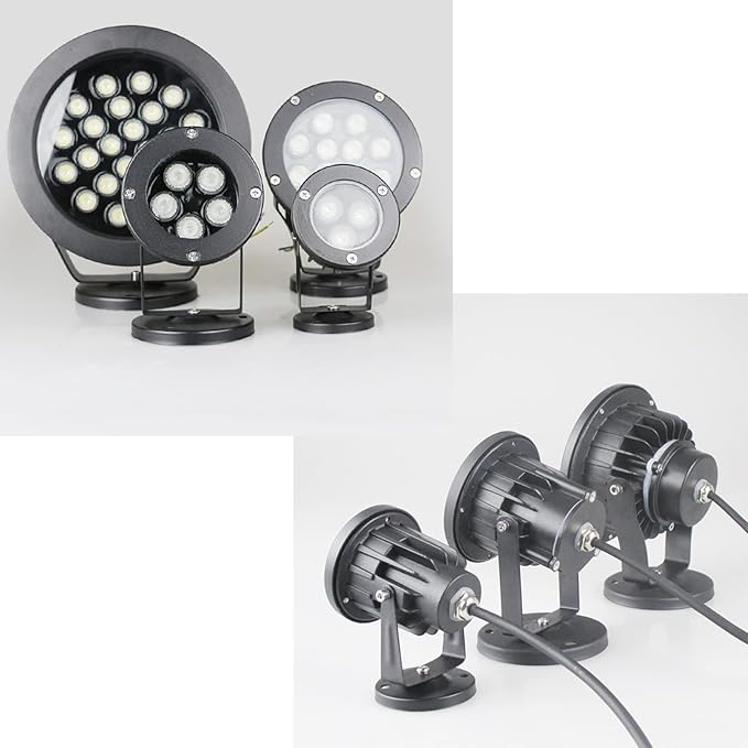 Tree Lighting Spotlight - Outdoor LED Spotlights IP65 Waterproof Outdoor Garden Landscape Light AC 100-240V Rotatable LED Tree Spotlight Beam Light For Garden Lawn Tree Lighting(White18W)