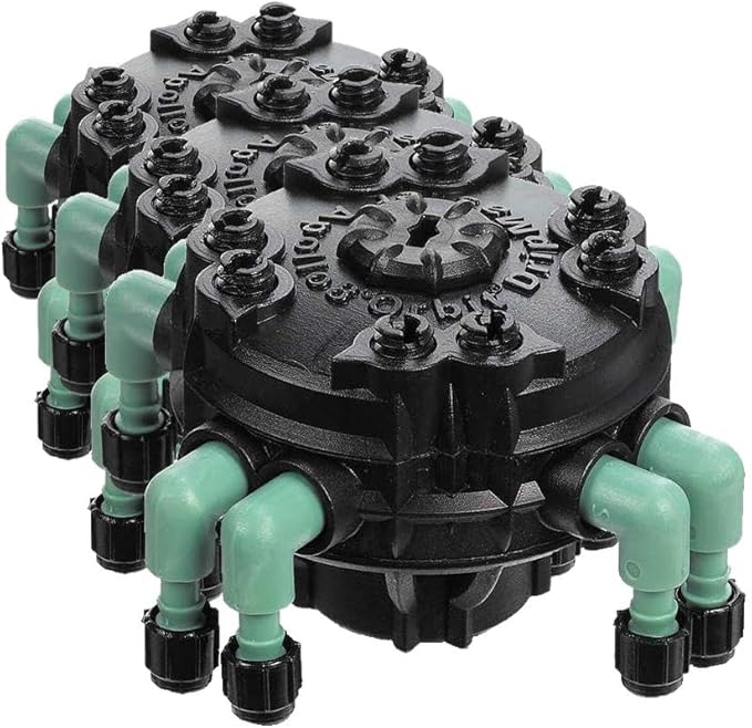 Orbit 69000D Drip Irrigation 4-Port Manifold with Flow Control (Pack of 3)