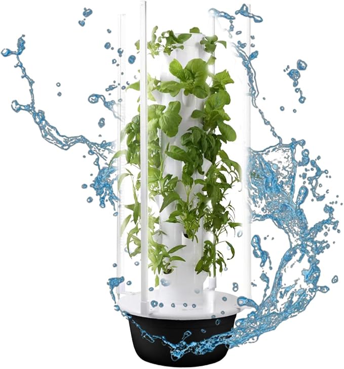 Vertical Hydroponic Tower Garden System Indoor Plants Growing System Hydroponics Growing System Tower 110V 220V Vertical Planting 20 28 36 Holes for Gardening Lover 7楼