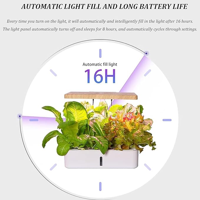 Hydroponics Growing SystemHydroponic Indoor Gardenwith Hydrating Pump Adapter Net Pots TimerHydro Ponics Growing System for Indoor Fruits and Vegetables GYL24824