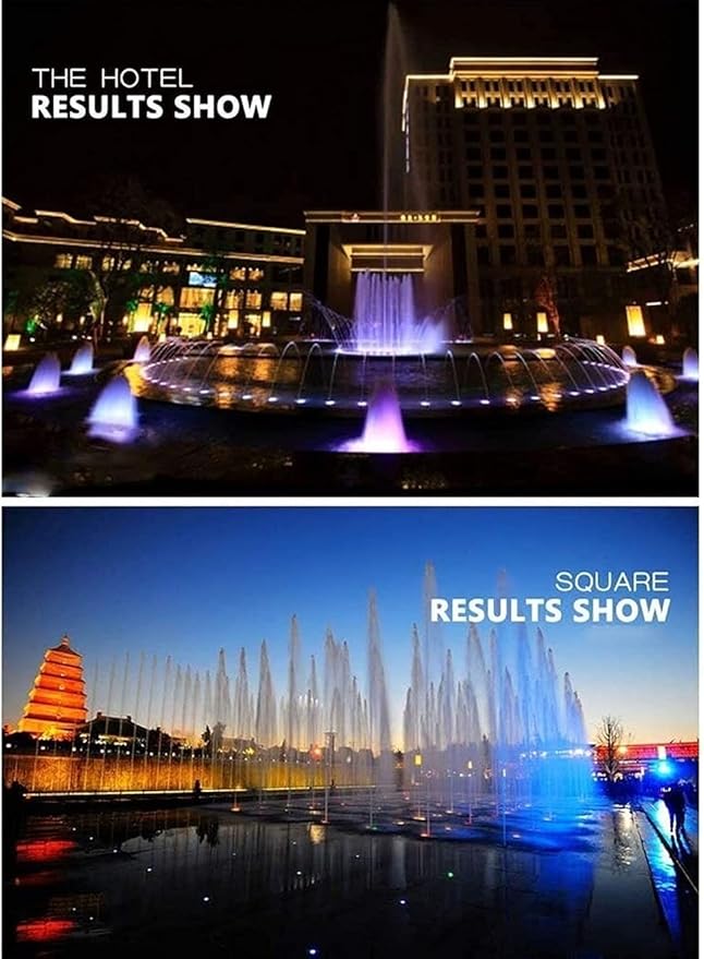 Colorful Changing Pool Lamp LED Underwater Light Landscape Spotlight Ring Buried Lamp Underwater Lights Fountain Light 6W/9W/12W/18W (Color : Positive White Light Size : 9W)