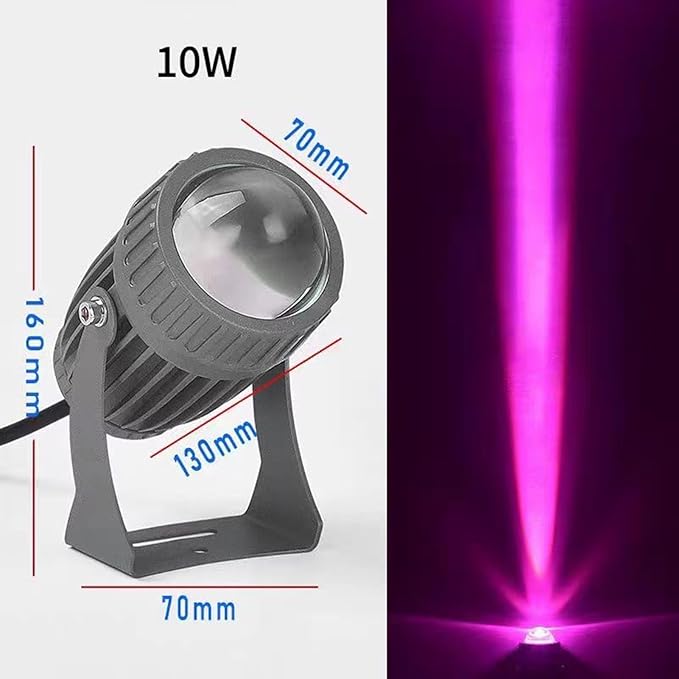 LED Single Beam Spotlight COB Narrow Beam Floodlight 180° Rotatable IP65 Waterproof Spot Light AC85-265V for Garden Hotel Exterior Wall Decor Landscape Lighting