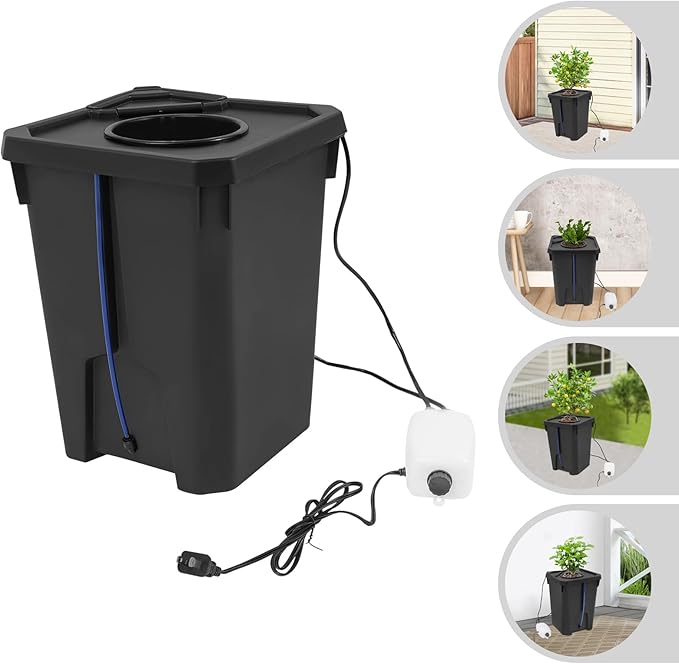 1PCS Hydroponics Growing System Hydroponic Bucket with Air Pump Hydroponic Kit for Garden Balcony Office Garage Basement (1)