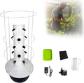 Hydroponics Growing Tower System with Plant Climbing Frame Plant Vertical Planter Germination Kit Indoor Smart Garden Vegetable Plant Kit for Gardening Lover 5Layer