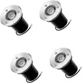 Recessed Outdoor Underground Light - Round Outdoor Floor Spotlight IP67 Waterproof Stainless Steel Floor Lamp1W Mini LED Outdoor Landscape Light Garden Ground Light F