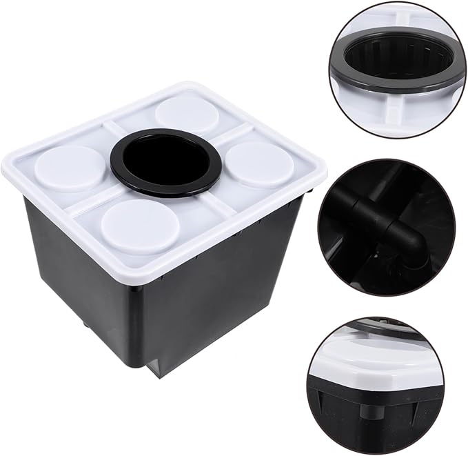 POPETPOP Hydroponic Vegetable Planting Bucket Soilless Cultivation Container for Greenhouse with Lid Design for Growing Healthy Fruits and Vegetables for Indoor and Outdoor Use