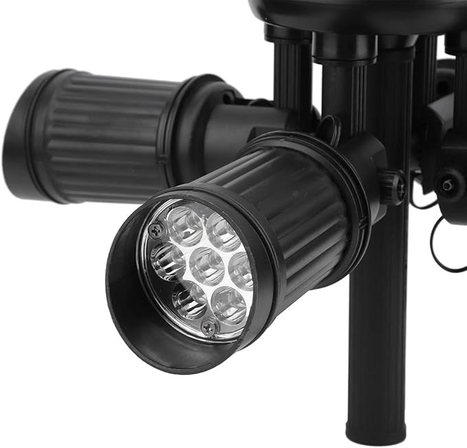 Solar Lawn Lights LED Spotlight Outdoor Landscape Lighting with 28 LED Beads Adjustable Light Heads for Yard Garden Patio IP65 Water Solar Powered Lights wi