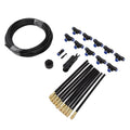 Haofy Drip Irrigation Kit with 360 Bendable Nozzle PE Tube Brass Nozzles for Garden Yard Lawn Patio Plants Flower Bed Vegetable Garden Greenhouse Use US Standard Hose Systems