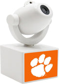 Sporticulture NCAA American Football Clemson Tigers - Adjustable Led Mini Spotlight Projector with 6 Team Logo Designs - Portable &amp Rechargeable Spotlight - Battery-Operated - 4.375” x 3.125”