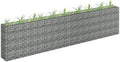 Gabion Raised Bed Galvanized SteelRaised Beds Raised Garden Boxes Planter Boxes Outdoor Outdoors for VegetablesFlowersHerbs 141.7x11.8x35.4
