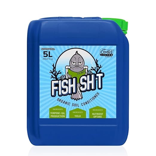 Fish Head Farms Organic Soil Conditioner - Organic Fertilizer for Increased Yield and Flavor - Plant Fertilizer Plant Nutrients for Soil Soilless Hydroponic Farming - 5L