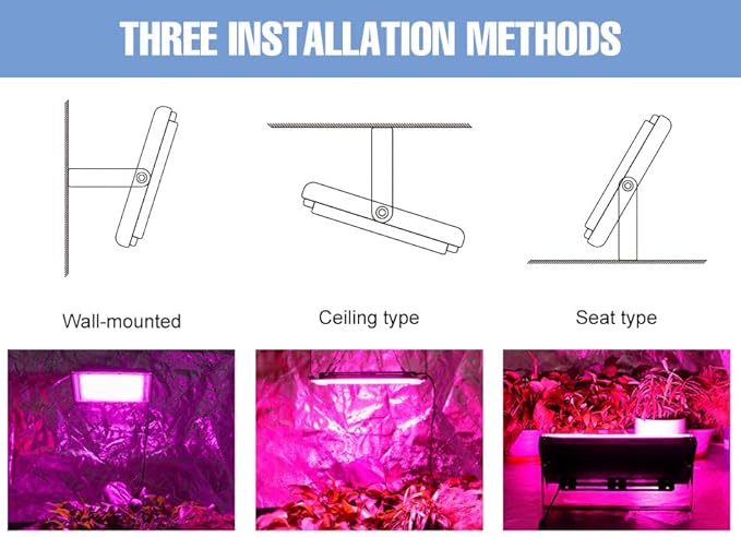 200W LED Grow Light USB Indoor Plant Flooding Lamps DC5V Seeds Hydroponic Lights 180°Adjustable Angle UV/IR Red Blue Greenhouse Tent Fill Lighting Fruits Flowers Potted Cactus Succulent Cultivate