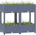 YAFF Raised Bed 31.5x15.7x28 Polypropylene (16.544lbs)