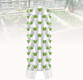 Hydroponic Tower Kit Garden Hydroponic Growing System Vertical Tower Indoor Hydroponic Growing System for Herbs and Vegetables Aeroponic Tower with Hydration Pump SeedbedWhite-48Pots