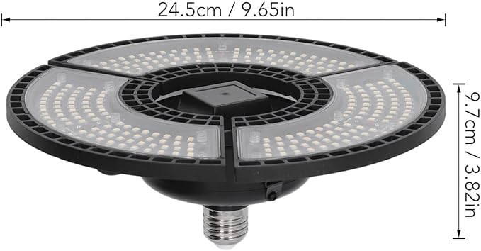 Waterproof Foldable Plant Light Full Spectrum E26 Grow Lamp for Garden Promotes Plant Growth Flexible Indoor/Outdoor Use Adjustable Lighting Angle Easy Installation for Vegetables